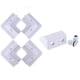 thumbnail image 1 of 5x Proyectos eléctricos universales de caja de conexiones de Plástico impermeable a prueba de polvo Blanco Sunnimix Conexión de cableado eléctrico, 1 of 8