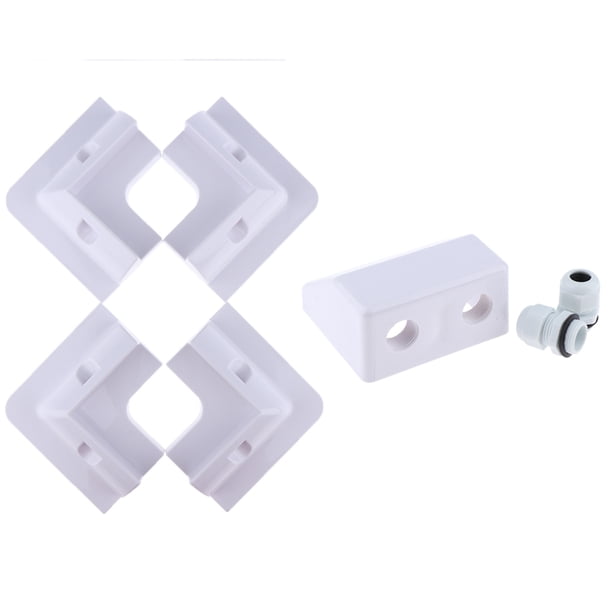 5x Proyectos eléctricos universales de caja de conexiones de Plástico impermeable a prueba de polvo Blanco Sunnimix Conexión de cableado eléctrico