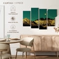 thumbnail image 5 of Elephant Stock Golden Mountain Range Wall Art - Horizontal Multi Panel Canvas - Living Room Wall Decor - Nature Multi Panel - Black And Teal Decor - 68" x 42", 5 of 8