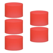 5Pcs Silicone Rubber Bands Non-slip 3.39 Inch for Art, Red