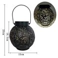 thumbnail image 5 of Linterna solar Luces colgantes para exteriores Luces decorativas para jardín Ip44 Lámpara de mesa de metal impermeable para jardín, patio, mesa, patio, césped, 5 of 5
