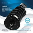 thumbnail image 2 of Detroit Axle - Front Struts W/Coil Spring Sway Bar Links Outer Tie Rods Replacement for 2005-2006 Chevy Equinox 2006 Pontiac Torrent, 2 of 7