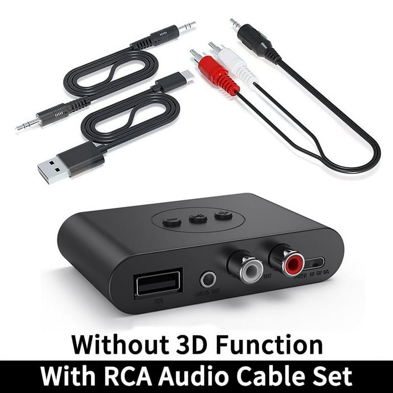 Bluetooth 5.0 Rca Audio Receiver Adattatore Bluetooth senza fili con nfc  per altoparlanti per computer Tv per auto