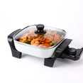 thumbnail image 1 of I-Keukenn 8" Electric Skillet with PFAS-Free Non-Stick Ceramic Coating, Removable Electric Frying Pan with Adjustable Temperature, Reversible Design,, 1 of 6