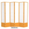 thumbnail image 6 of Red Lantern 7 ft. Tall Double Cross Shoji Screen - Honey - 6 Panels, 6 of 6