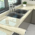 thumbnail image 1 of 1pc Marble Wallpaper, Waterproof Oil-proof Heat Resistant Peel And Stick Contact Paper, Granite Countertop Paper, Kitchen Bathroom Backdrop Table Desk Wall Desk Appliance Furniture Sticker, Renovation Wallpaper, Home Decor, 1 of 6