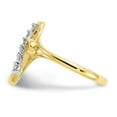 thumbnail image 4 of 10K Yellow Gold Ring Band Themed Cubic Zirconia CZ White, Size 9, 4 of 5