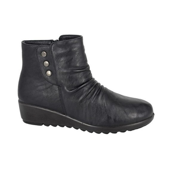 Boulevard Womens Zip Ankle Boots