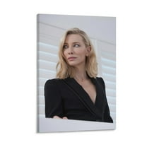 Australian Women Television Producers Cate Blanchett Sexy Photo Poster Painting On Canvas Wall Art Poster Scroll Picture Print Living Room Walls Decor Home Posters 16x24inch(40x60cm)