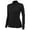 Black, variant on Womens Athletic Tops Women Zipper Yoga Long Sleeve Sportswear Fitness Running Slim Stand Fashion Sweater Blouse Top Blue XL
