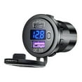 thumbnail image 5 of US 12V QC3.0 Dual USB Car Fast Charger Socket Outlet LED Voltmeter Waterproof, 5 of 10
