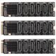 thumbnail image 1 of 3X M.2 MKEY PCI-e Riser Card M.2 NVME una SATA3.0 PCIE una 6Gpbsx6-Port Expansion Card ASM1166, 1 of 5