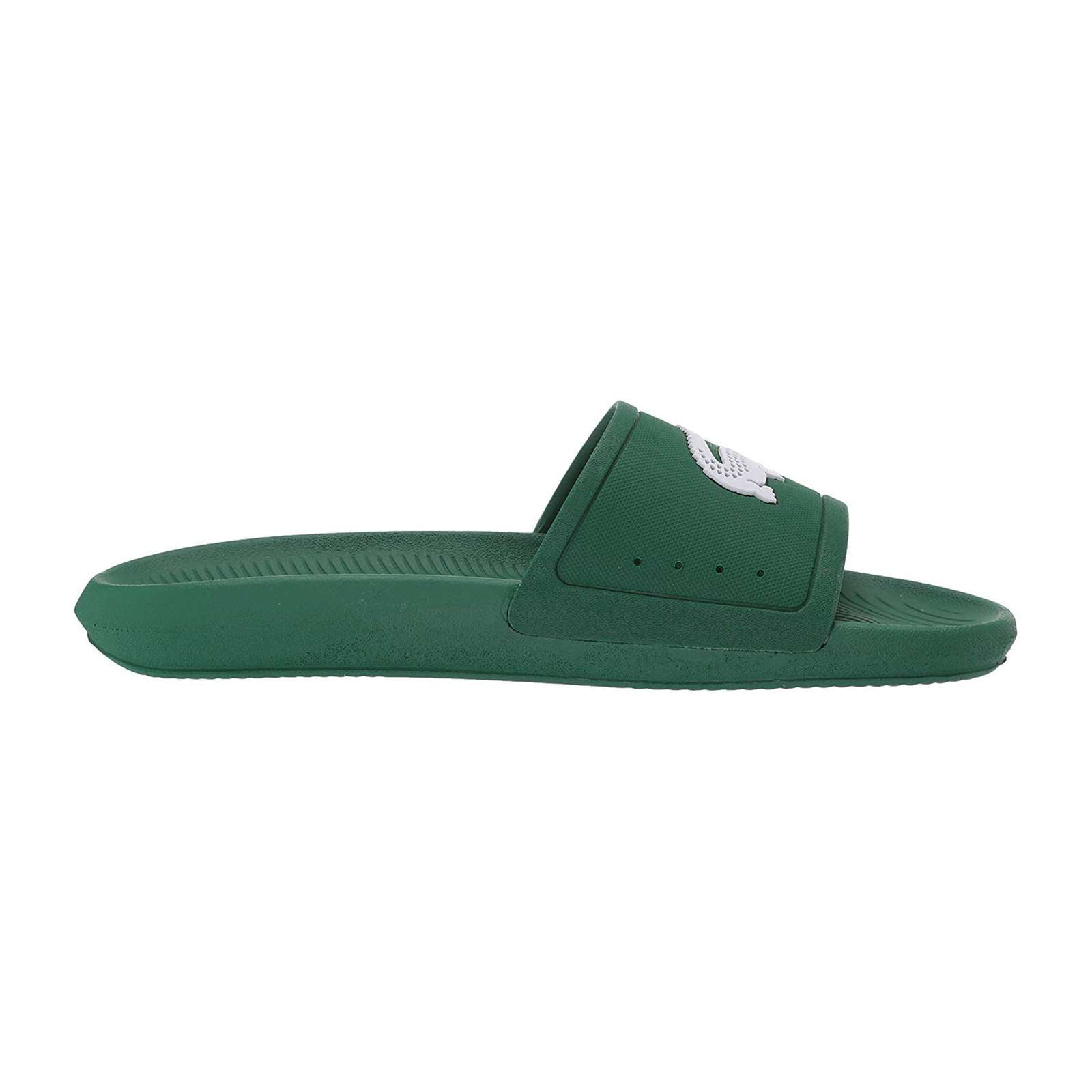 lacoste green flip flops