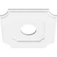 thumbnail image 4 of Ekena Millwork CMP14LE-04000 14 in. OD x 4 in. ID Square Locke Architectural Grade PVC Contemporary Ceiling Medallion, 4 of 4