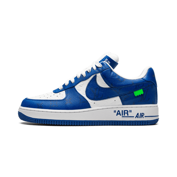 NIKE MENS Louis Vuitton Air Force 1 Low "Virgil Abloh - White/Blue" 1A9VAO 1A9VAO from Stadium Goods
