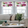 thumbnail image 4 of LALILO Kitchen Curtain Valance Botanical Beautiful Rod Pocket Window Curtain 52"x 18" Set of 2, 4 of 7