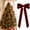 Burgundy, variant on Swfoer 12 Pcs Velvet Ribbon Christmas Bows,Vintage Xmas Ornaments for Tree Wreath Holiday Outdoor Home Decor,Burgundy