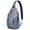 Ethnic, variant on Chic Paisley Artwork Sling Backpack for Women, Bohemian Vintage Crossbody Shoulder Bag with Decorative Floral Pattern, Lightweight Travel Daypack