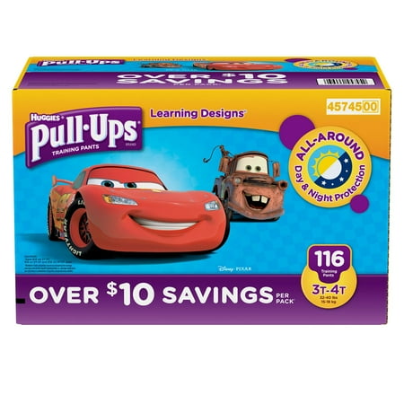 Huggies Pull-ups Traning Pants for Boys, L 3T - 4T (116 ct.)