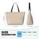 thumbnail image 4 of Fotbe Brown Gingham Bolsa de Viaje para Playa - Resistente al Agua, Bolsa Tote de Gran Capacidad y Ligera con 7 Bolsillos para Mujeres y Hombres, 4 of 7