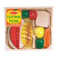 thumbnail image 1 of Melissa & Doug Cutting Food - Play Food Set With 25+ Hand-Painted Wooden Pieces, Knife, and Cutting Board, 1 of 4