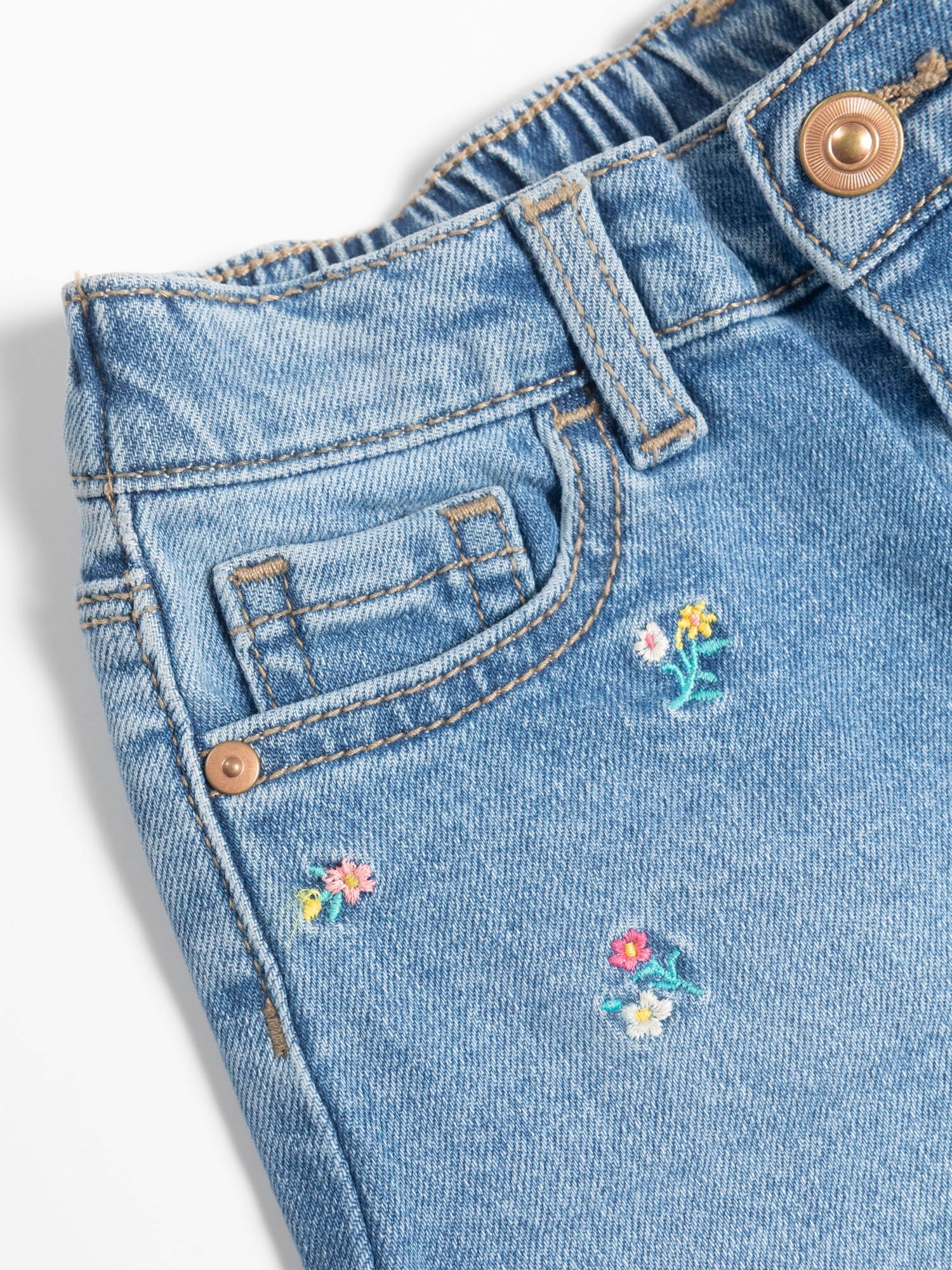 Wonder Nation Toddler Girl Denim Short, Sizes 12 Months - 5T