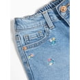 thumbnail image 3 of Wonder Nation Toddler Girl Denim Short, Sizes 12 Months - 5T, 3 of 4