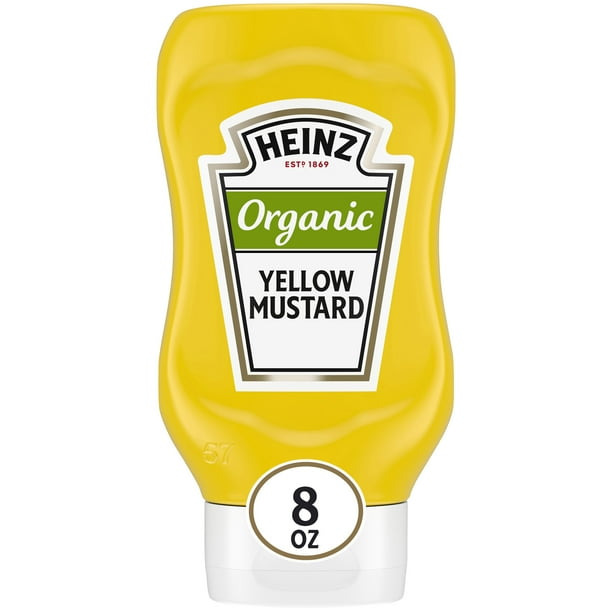 Heinz Organic Yellow Mustard, 8 oz Bottle