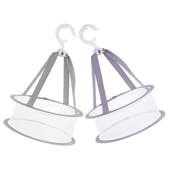 Worgeous Reusable Dryer Rack Drying Mesh Rack Grey 2Pcs and Dry Indoor Use