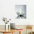 thumbnail image 3 of JEUXUS  Zen Canvas Wall Art-Lotus Flower Wall Art-White Lotus Flower Meditation Picture Modern Artwork Prints-Hallway Bathroom Decorations Bedroom Artwork Painting (White Lotus Flower), 3 of 5