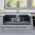 thumbnail image 7 of 33" x 18" Black Fireclay Farmhouse Single Bowl Kitchen Sink with Basket Strainer and Bottom Grid, 7 of 7