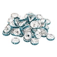 thumbnail image 1 of Unique Bargains 10mm Spacer Beads, 100pcs Bead Spacers Rhinestone Round Bulk Beads for Jewelry Making, Blue, 1 of 5