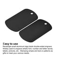 thumbnail image 4 of Unique Bargains Metal Stamping Blank Engrave Aluminum Label Tag for Craft, Pendant Decoration Black 5Pcs, 4 of 5