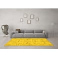 thumbnail image 3 of Ahgly Company Machine Washable Indoor Rectangle Oriental Yellow Traditional Area Rugs, 7' x 10', 3 of 4