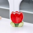 thumbnail image 2 of Porta Brochas de Maquillaje Flor de Cerámica - Diseño Elegante, Almacenaje Multifuncional y Tamaño Compacto - Organizador de Escritorio para Brochas/Plumas/ Dormitorio de Niñas, 2 of 3