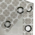 thumbnail image 4 of Ambesonne Damask Grommet Curtain, Vintage Round Baroque, 50" x 120", Taupe White, 4 of 6