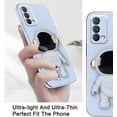 thumbnail image 3 of Compatible with Realme GT Master Edition Case Silicone TPU Plating, Realme GT Master Edition Cases Cute Astronaut Pattern Phone Case with Stand (Blue), 3 of 14
