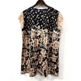 thumbnail image 4 of Plus SizeWomen's Floral Print V Neck Lace Trim Blouse, Casual Short Sleeve Summer Top, 4 of 6
