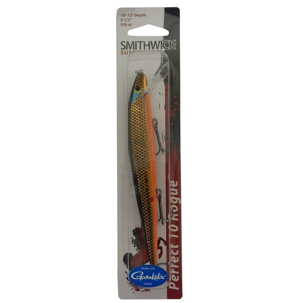 Smithwick Perfect 10 Rogue 5.5" Jerkbait 5/8 Ounce Gold Rogue, ADR569 - Walmart.com - Walmart.com