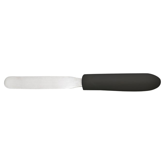 Bakery Spatula, Black PP Handle, 4" x 3/4" Blade