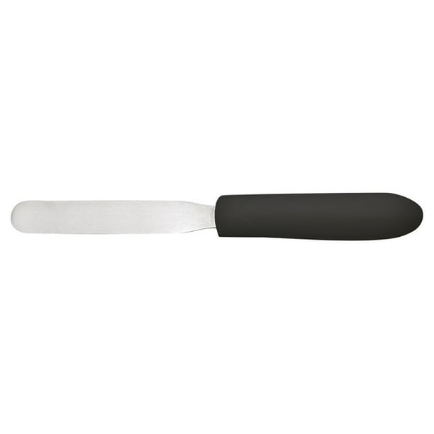 Bakery Spatula, Black PP Handle, 4" x 3/4" Blade