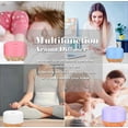 thumbnail image 4 of Essential Oil Diffusers, 500ml Ultrasonic Aromatherapy Diffuser with Remote Control, Waterless Auto Shut-off Humidifier Diffuser with 4 Timer and 7 Co, 4 of 4