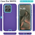 thumbnail image 6 of HCTian Phone Case for Motorola Moto Edge 5G 2025 Case, Heavy Duty Shockproof & Dropproof 3-Layer Cover Phone Case for Moto Edge 2025, 6 of 6