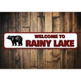 thumbnail image 1 of Welcome to Lake Name Novelty Decor, Metal Wall Sign - 4x18 Inches, 1 of 4