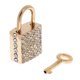 thumbnail image 2 of Bling Diamante Square Lock Equipaje de viaje Maleta pequeña con 2 colores Sunnimix Candado, 2 of 7