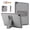 Gray, variant on Case for iPad 10.2" 9th 8th 7th Generation 2021/2020/2019, Luxury Quilted PU Leather Slim Cover with Multi-Angle Kickstand, Shockproof Protective Shell,Blue