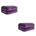 thumbnail image 1 of Cateissary Manta de franela, mantas portátiles para niños y adultos, dormitorio, Camping, ver películas, suministros para mantener el calor, púrpura Morado oscuro 70x100cm 2piezas Cateissary CBP043839, 1 of 6