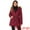 Dark Red, variant on Unique Bargains Women Windproof Winter Parka Puffer Coat with Faux Fur Hood XL Dark Red