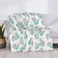 thumbnail image 4 of Throw Blanket for Couch, Cute Light Pink Green Snails Super Soft Fuzzy Comfy Warm Throw Blanket, Cuteness Lightweight Cozy Plush Flannel Blanket & Throws for Sofa and Bed All Season, 4 of 5