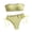 Yellow, variant on Xuety Bikini Sets for Women Cute Two Piece Swimsuits Tube Top Mid Rise Trim String Bathing Suit